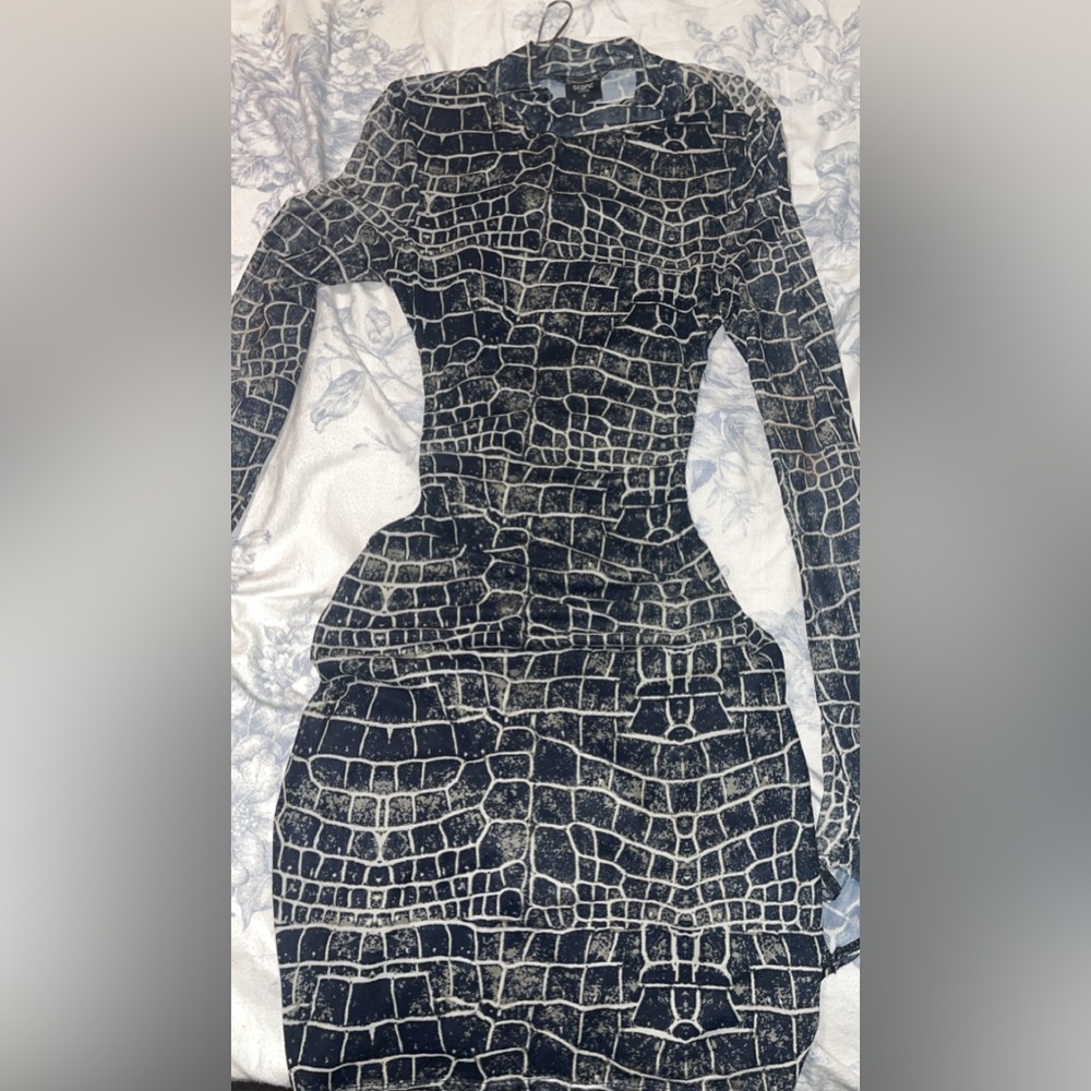 Sheer Mini Backless dress